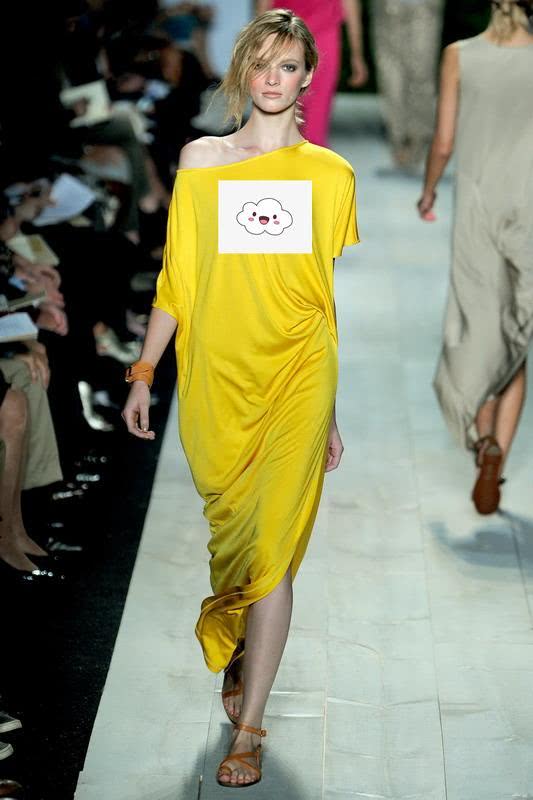 2020春天告别沉闷,试试明星们的淡黄色长裙,显白又时髦