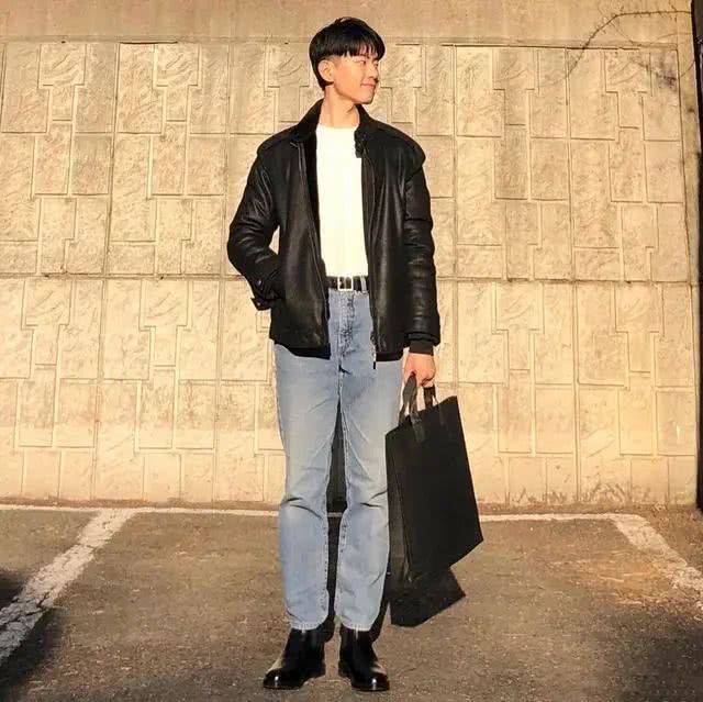 韩国时尚博主日常穿搭分享,男生们照着穿就行!