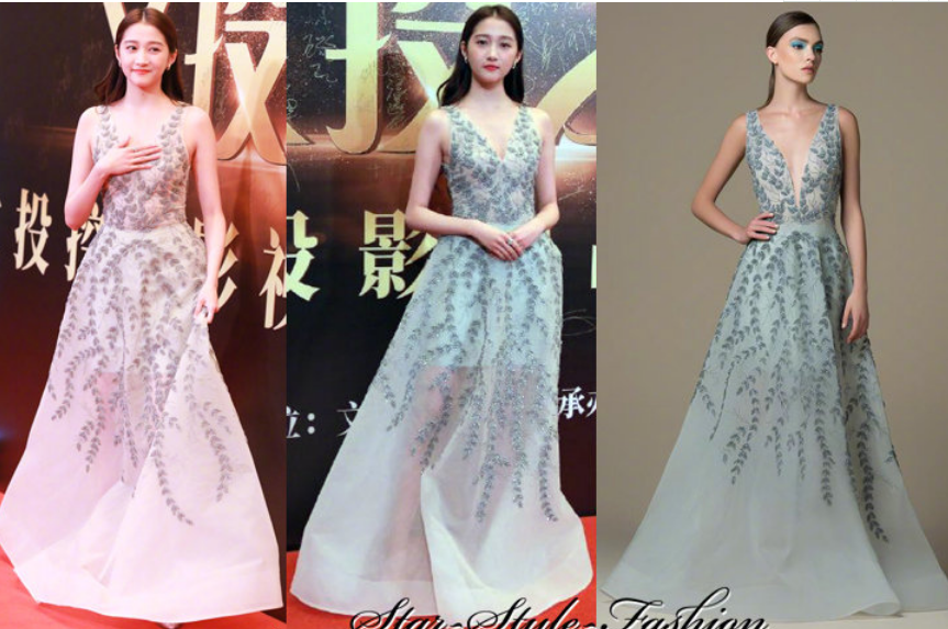 穿上范思哲的关晓彤体重下百更像衣架子,缝领口也好看