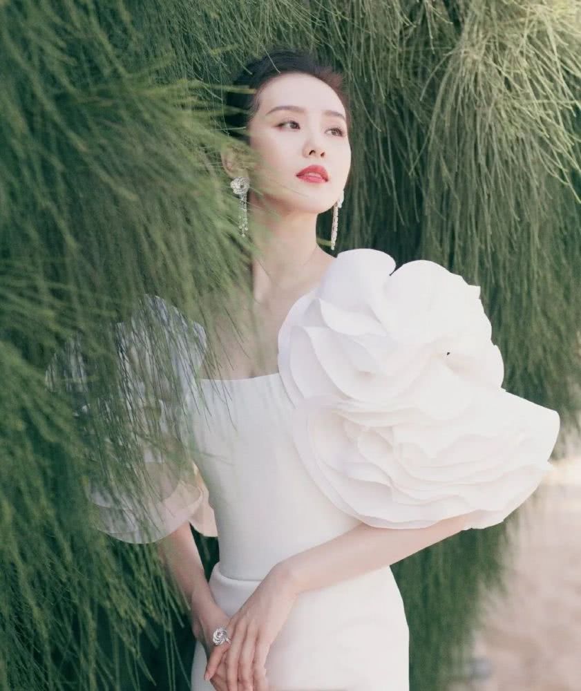 刘诗诗复工出新刊,白衣造型气质温婉