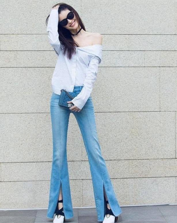 今年流行“衬衫搭配酒杯裤”,气质显瘦还好看!