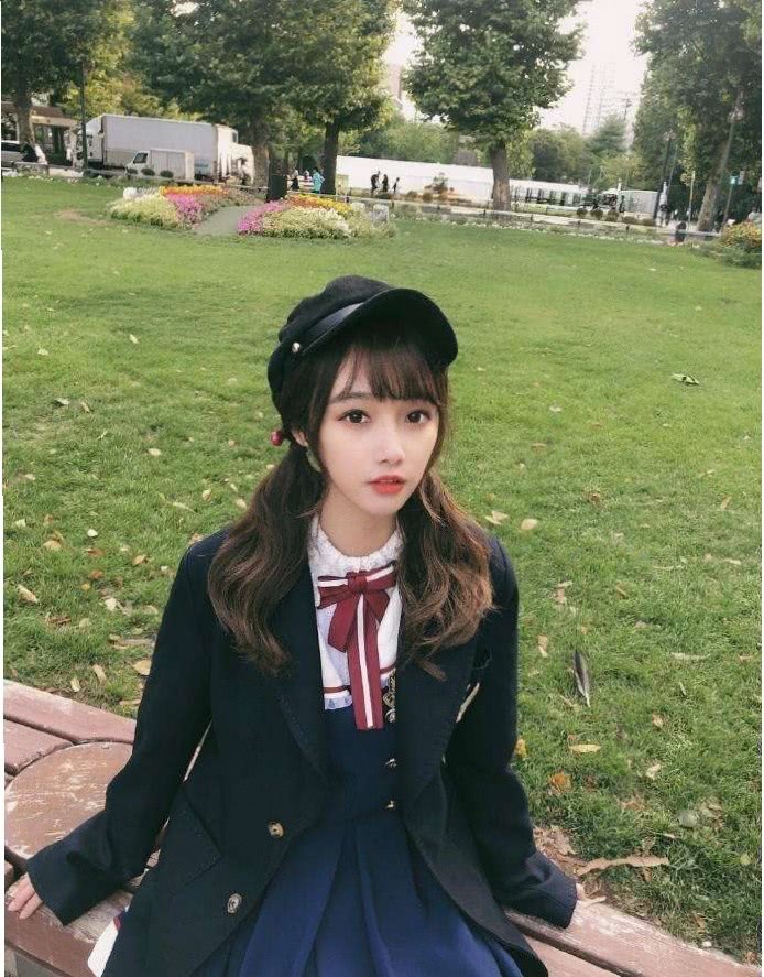 日系漫画少女宋昕冉,私服像一个洋娃娃,这也太可爱了吧