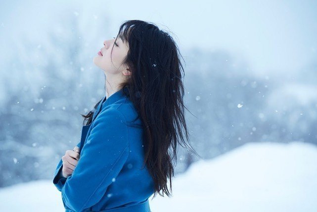 宋慧乔化身冰雪美人!雪地大片美得清纯治愈