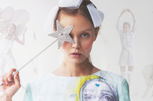 森林里的拇指姑娘。Lesia Paramonova 2013 Collection