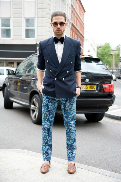 看2013时装周上型男蓝色风暴