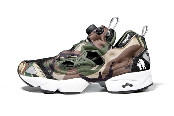 AAPE BY A BATHING APE x Reebok Pump Fury 联乘迷彩鞋款