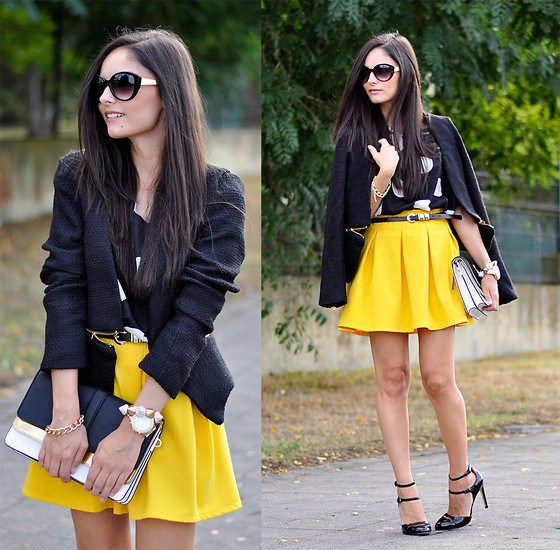 冷风降温也别着急 潮人示范搭配照样露美腿