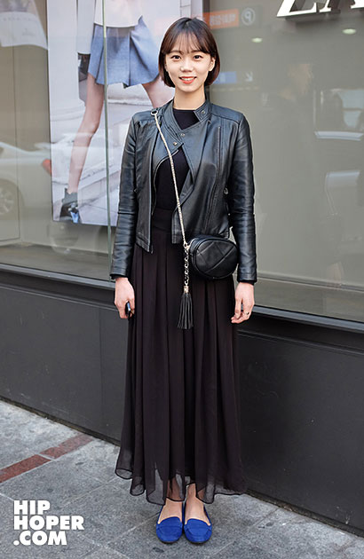 2014年3月上旬韩国潮人街拍 俏皮复古的街头风格