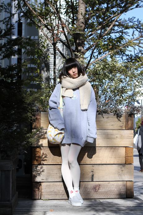 2014年3月日本街拍 潮女流行美腿控