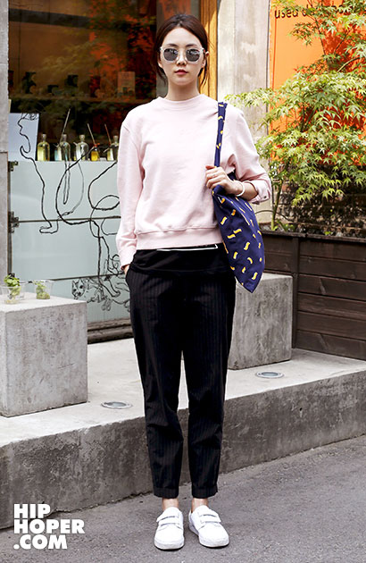 2014年4月首尔街拍 看潮人玩转时尚