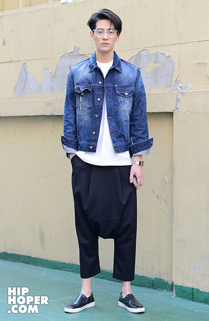 韩国潮人街拍 繁复夸张的剪裁与其层次感