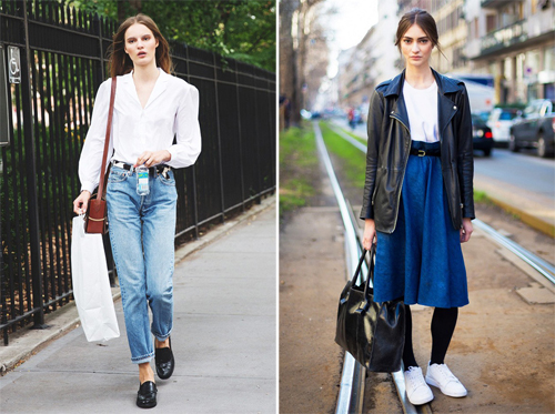 怎么穿都不过时。牛仔单品街拍欣赏