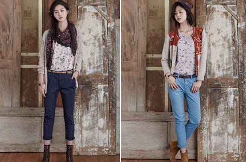 韩国少女这样穿。Thursday Island LookBook