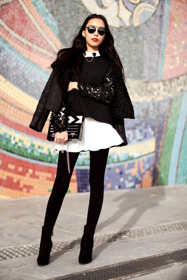 2014年11月俄罗斯潮人街拍 看尽冬季时尚潮范