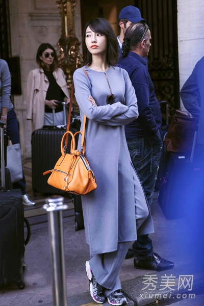 看白百何最新时尚街拍 学习秋冬实用魅力搭配