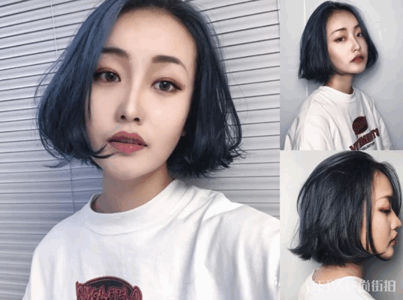 2019年流行的“雾霾蓝”发色,最显白最美!