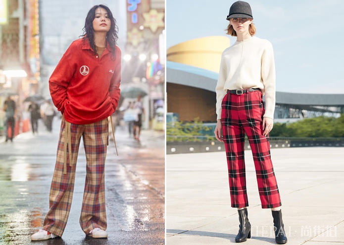 随着复古风的回潮,格纹元素也乘着这股潮流成功翻红