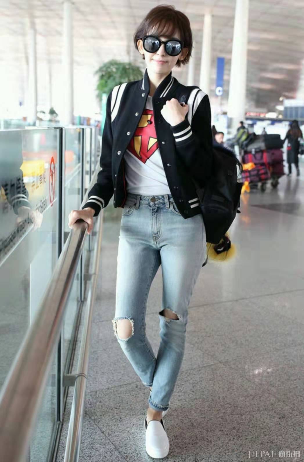 古力娜扎穿棒球服配牛仔裤太惊艳! –第 5 页– 尚街拍