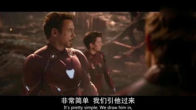 复联3：看到毁灭者的表现，钢铁侠和小蜘蛛二脸猪队友的无奈！