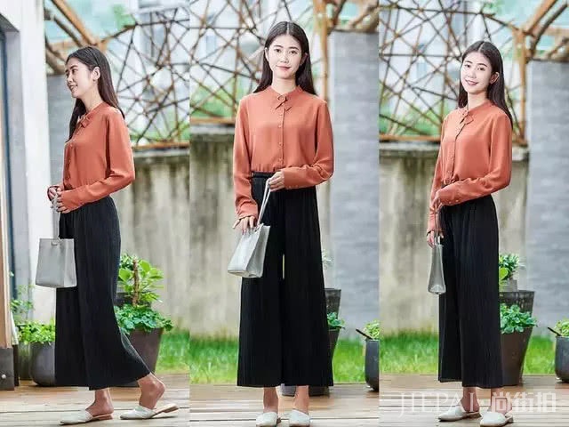 微胖女生怎么穿阔腿裤好看?这4种搭配照着穿超显瘦