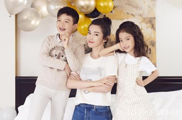 李冰冰没结婚生娃喜欢晒李雪儿女,孩子遗传家族美眼颜值高