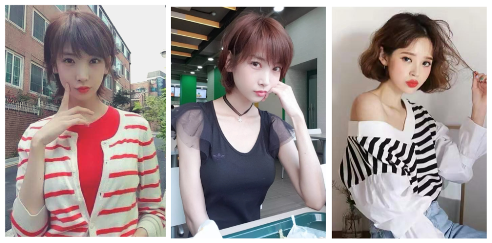 发量少发质细软容易油的小圆脸女生，适合什么样的短发？