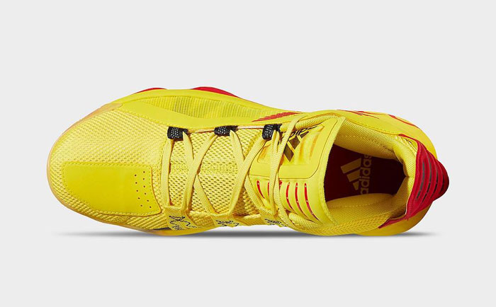 2020年新款篮球鞋adidas Dame 6 “Hot Rod”新款红黄配色篮球鞋图片