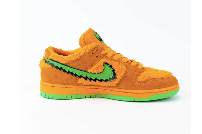 2020年耐克新鞋Grateful Dead和Nike SB Dunk Low联名橘色绿钩鞋款图赏 Grateful Dead和Nike SB Dunk Low联名橘色绿钩鞋款图赏