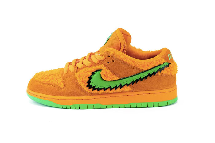 2020年耐克新鞋Grateful Dead和Nike SB Dunk Low联名橘色绿钩鞋款图赏 Grateful Dead和Nike SB Dunk Low联名橘色绿钩鞋款图赏