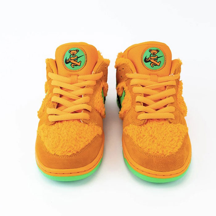 2020年耐克新鞋Grateful Dead和Nike SB Dunk Low联名橘色绿钩鞋款图赏 Grateful Dead和Nike SB Dunk Low联名橘色绿钩鞋款图赏