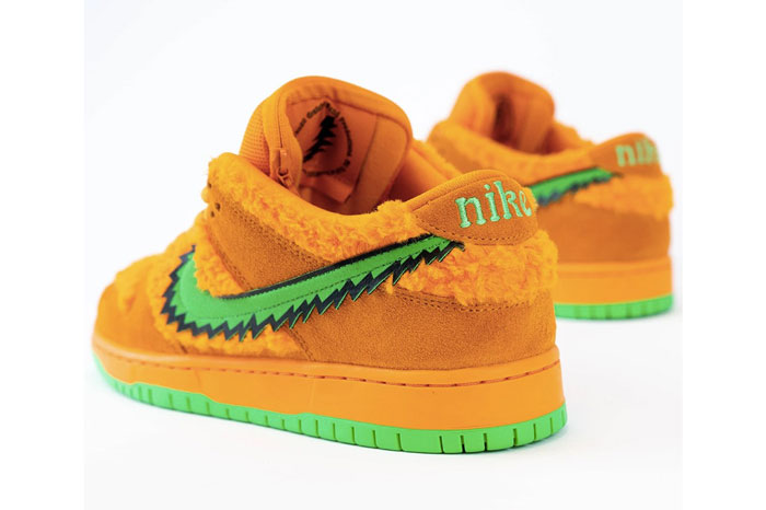 2020年耐克新鞋Grateful Dead和Nike SB Dunk Low联名橘色绿钩鞋款图赏 Grateful Dead和Nike SB Dunk Low联名橘色绿钩鞋款图赏
