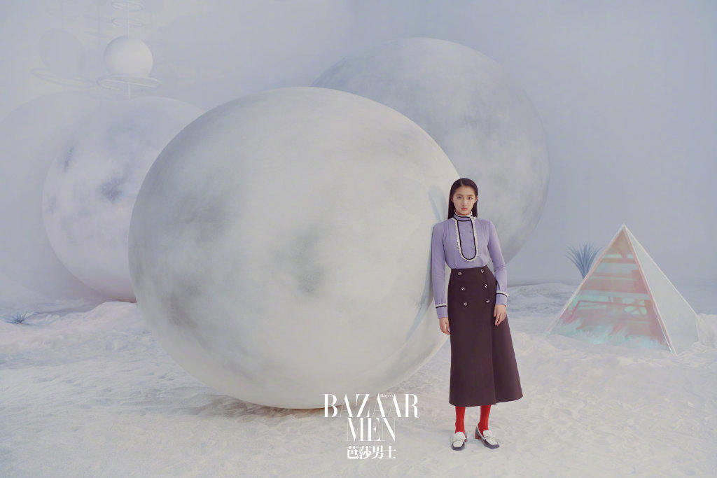 关晓彤未来晨曦妆时尚大片写真图片