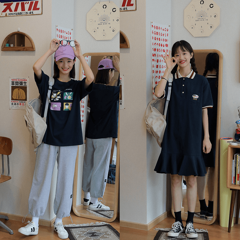 让人无法拒绝的学院风穿搭，上身娇俏又可爱，助你秒变“白月光”