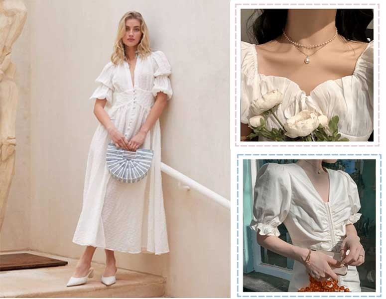 今年流行的“桔梗裙”不会穿？尚街拍助你选对款型，美成仙女