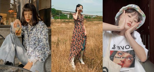 孔孝真神驾驭小碎花，40岁依然森女气质高级感十足