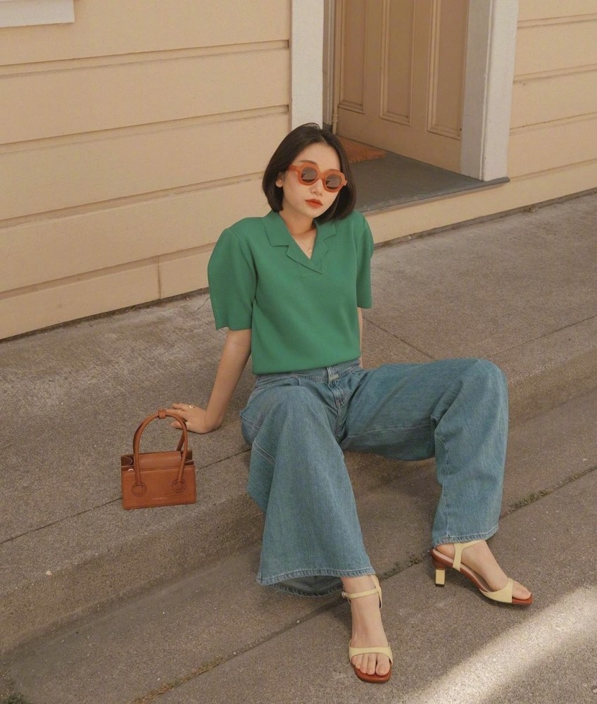 优秀穿搭案例鉴赏!日常这样穿复古又摩登,让人忽视你的身高