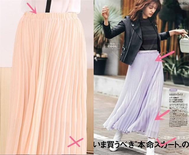 早秋学日本女人穿透明褶皱裙，气质优雅出众太好看