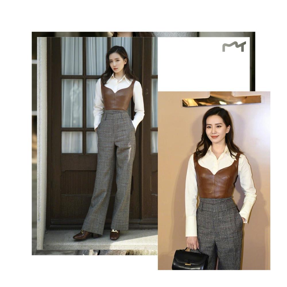 “穿衣清淡”的刘诗诗，这次穿搭画风终于变了