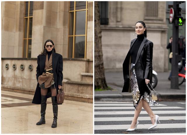 今年流行“黑+X”搭配,简约有型气场足,再大也能穿出潮流感