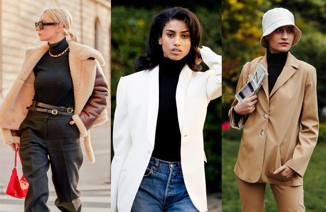 今年流行“黑+X”搭配,简约有型气场足,再大也能穿出潮流感