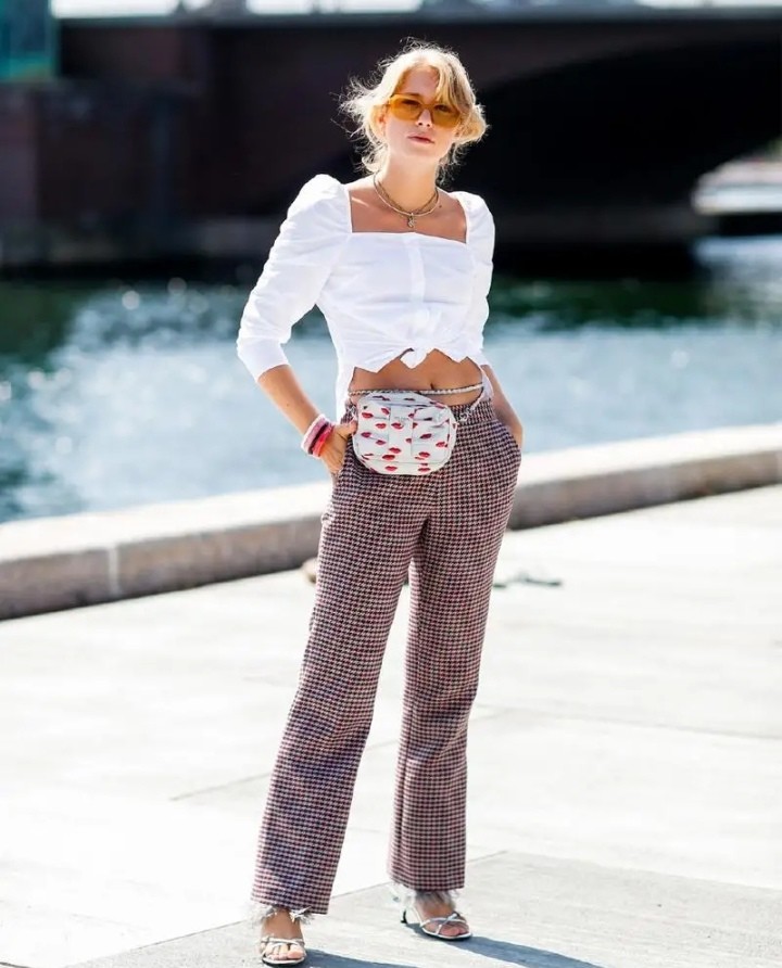 慵懒范必备的格子裤被你当成睡裤？这份“搭配逻辑”你得理清