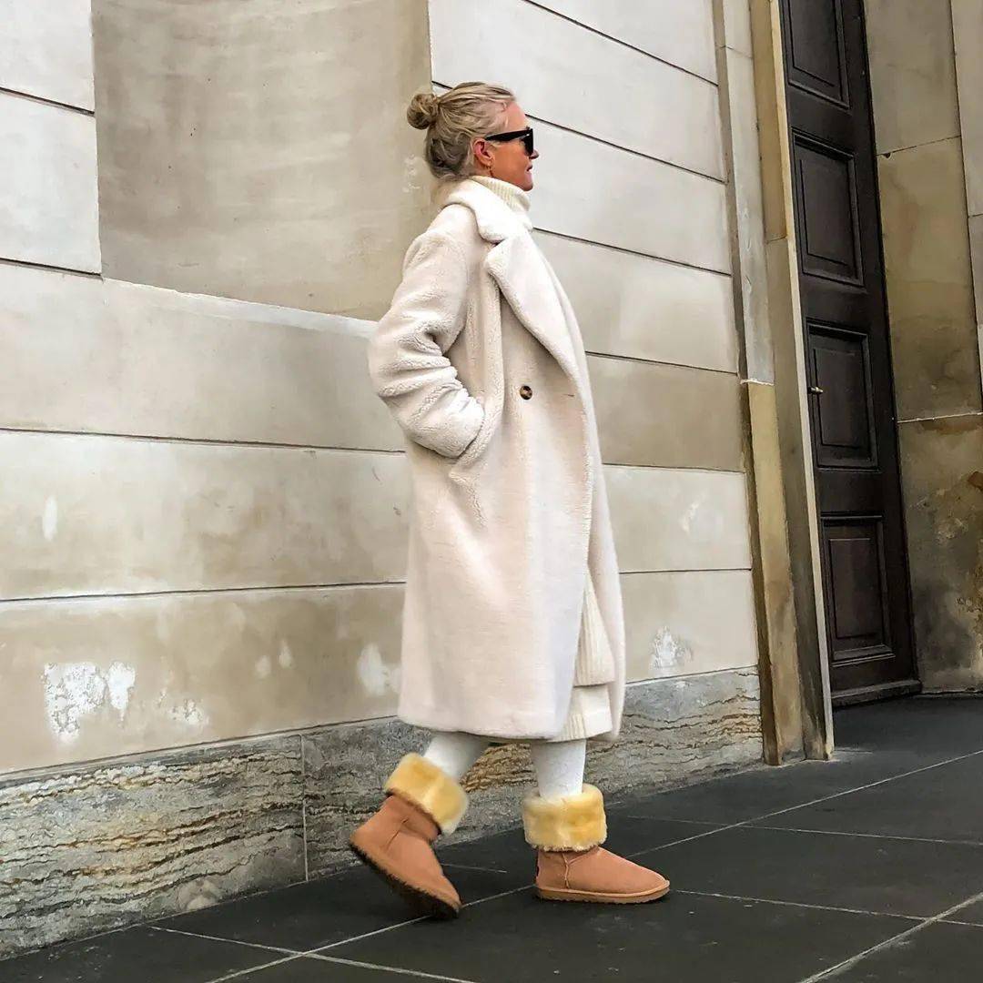 冬季穿“泰迪熊”大衣既软又暖