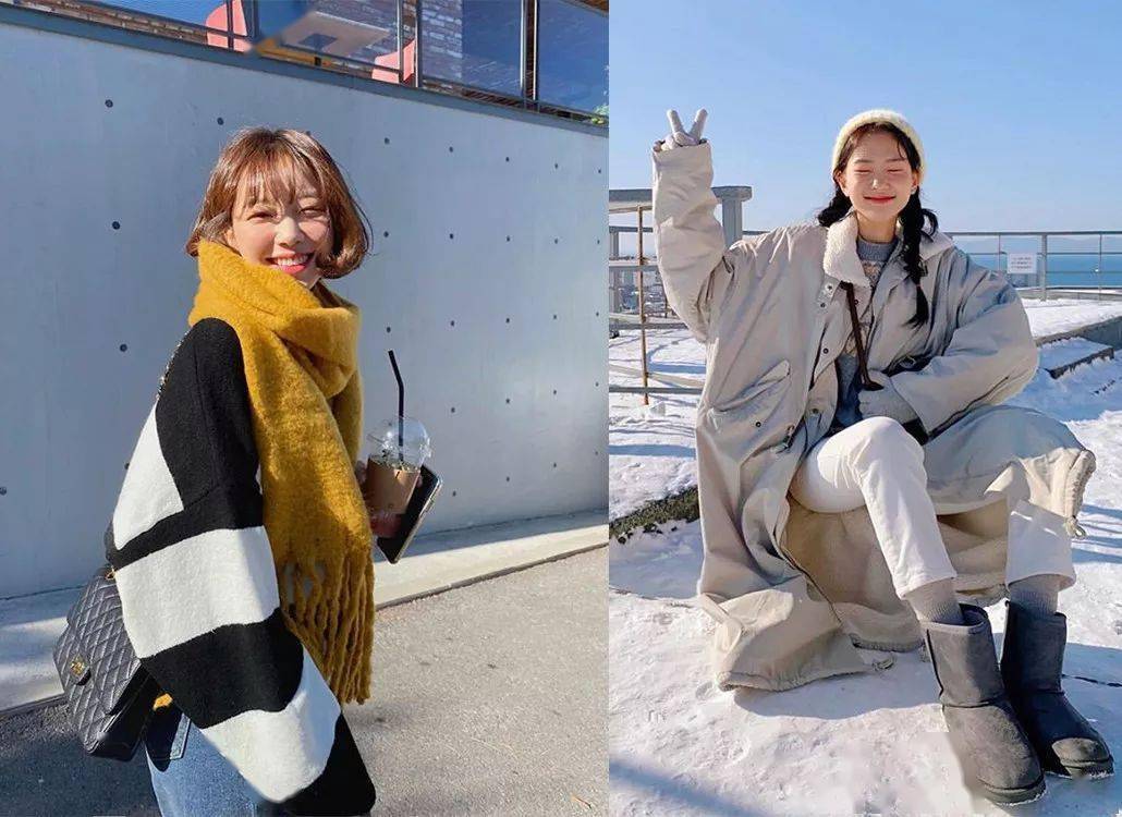 厚外套+高腰裤=冬季最火显高套路!