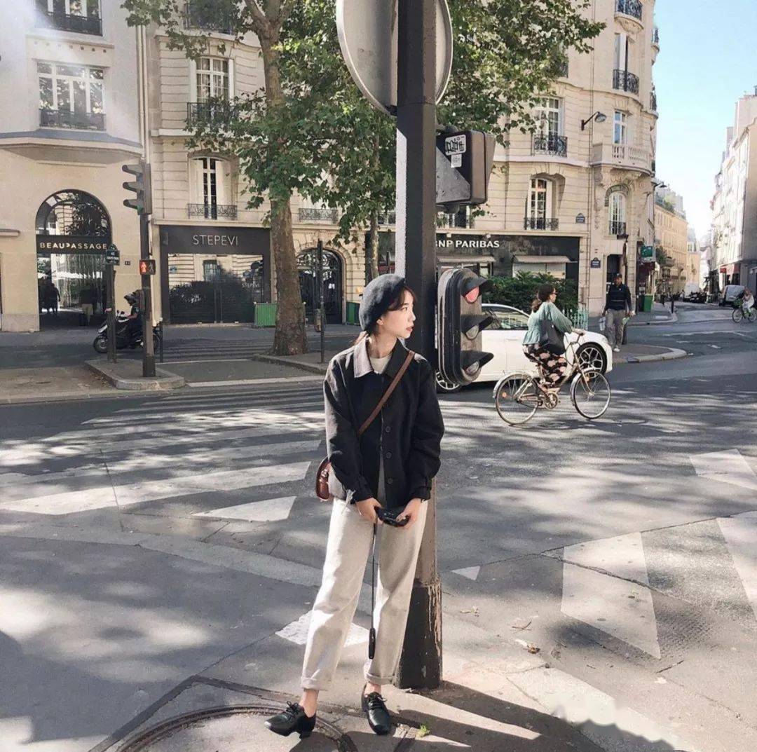 厚外套+高腰裤=冬季最火显高套路!