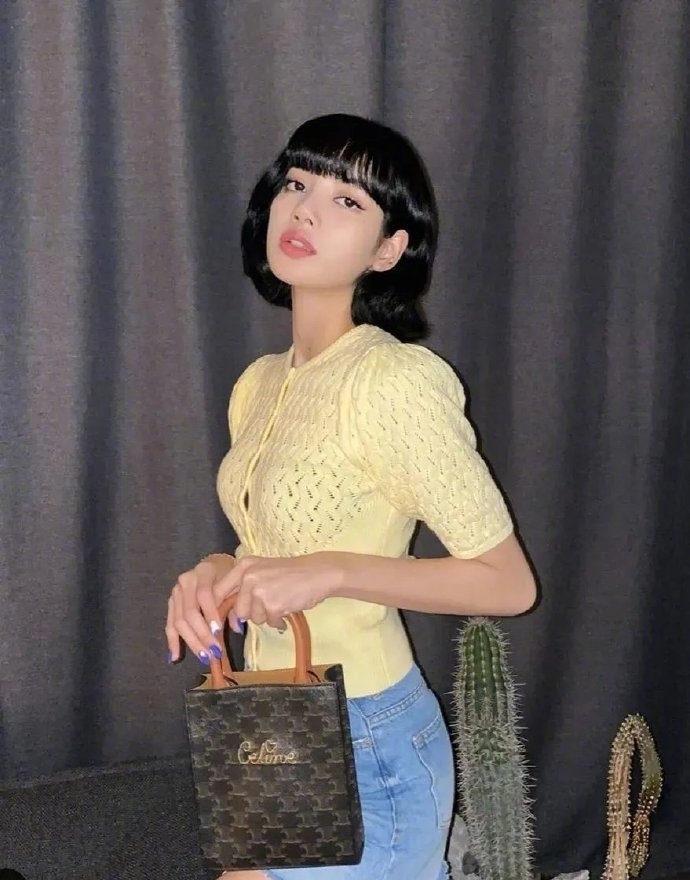 LISA的黑茶色短发超显白