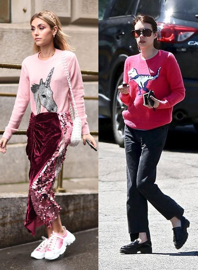 过了30的女人别装成熟,时尚减龄“童真”毛衣,看着就像没毕业