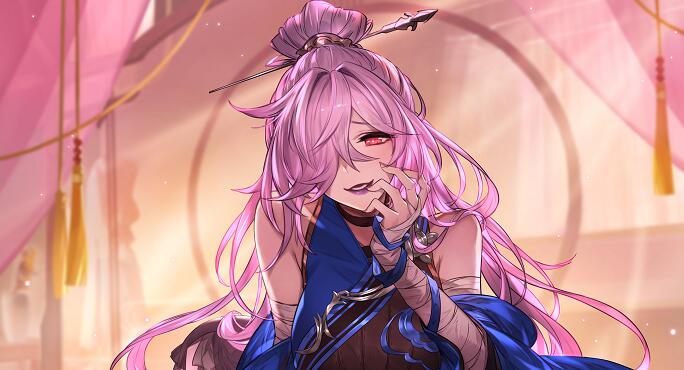 刀小刀Cos暗夜精灵，气质碾压刘思瑶，但发色格外出戏，太违和