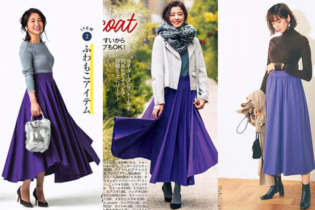 日本时尚达人太会穿半身裙,简约高级又复古,每套都是借鉴模板