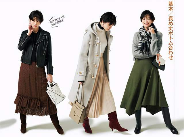 日本时尚达人太会穿半身裙,简约高级又复古,每套都是借鉴模板