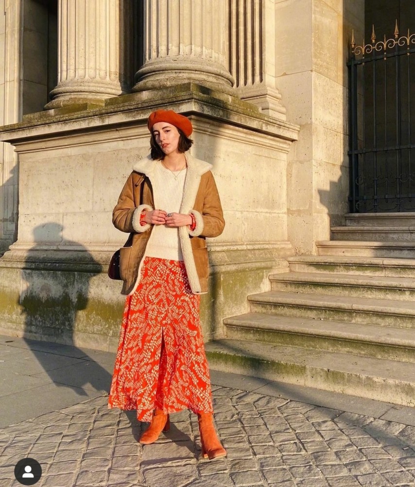 秋冬季怎么穿显淑女?就让这个法国小姐姐来带你做个美美的仙女吧!